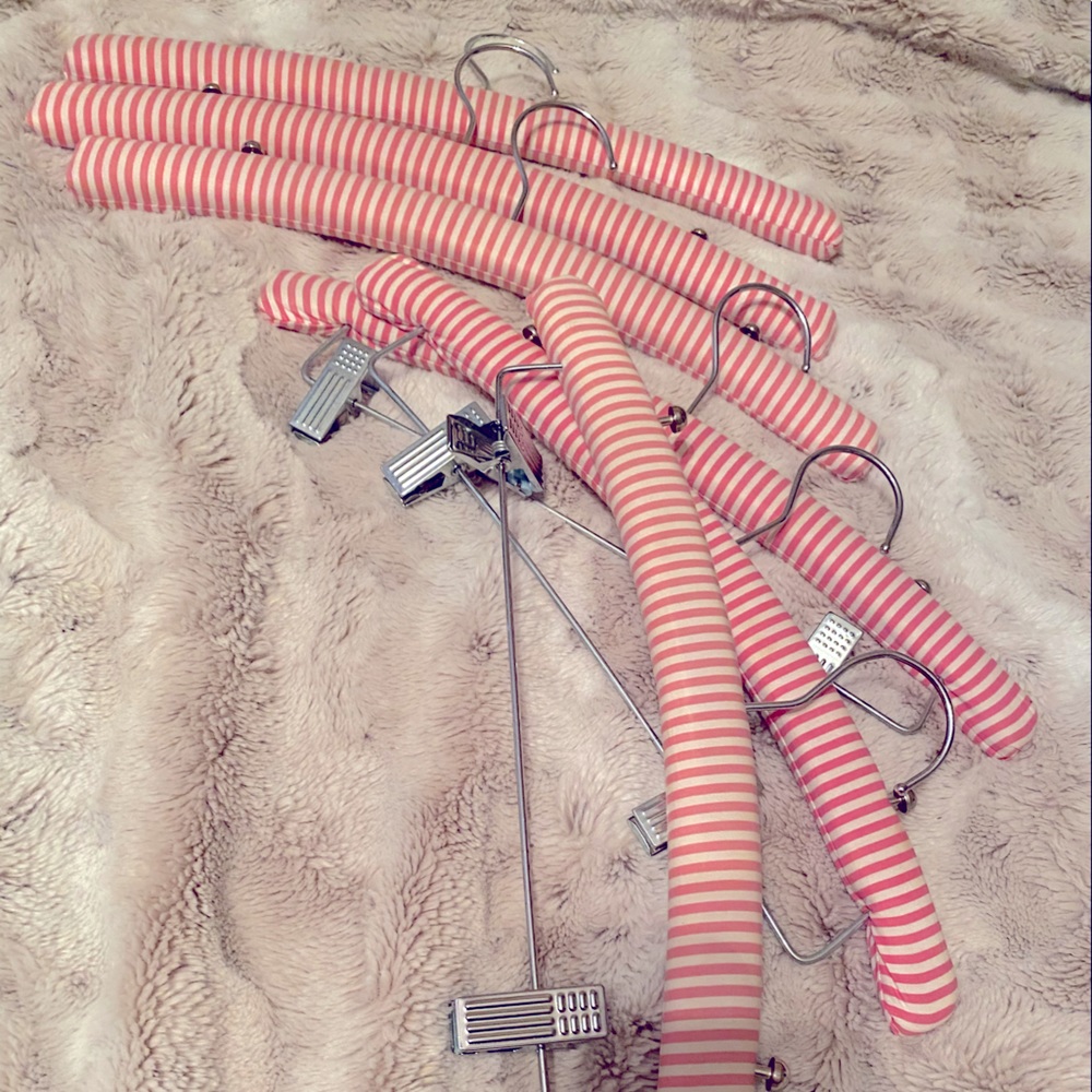 Victoria’s Secret Padded Hangers Lot Some With Clips
